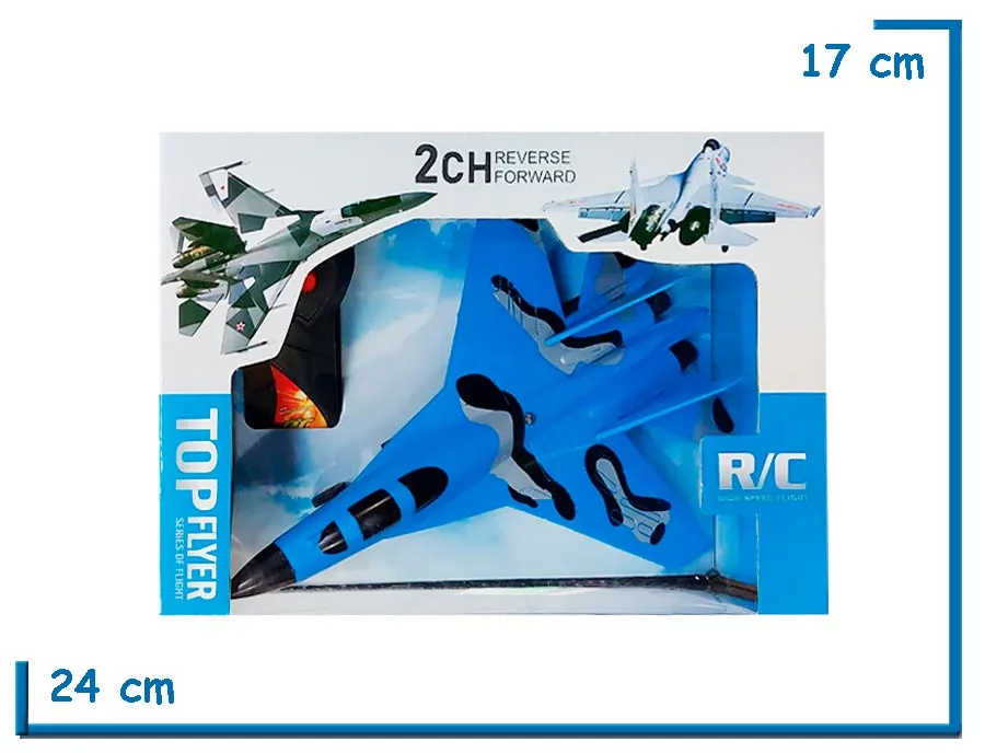 TOP FLYER AVION DE COMBATE CELESTE RC