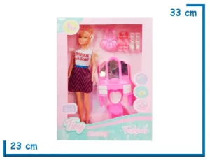TINY FASHION MUÑECA VESTIDO DREAM ALLDAT CON TOCADOR