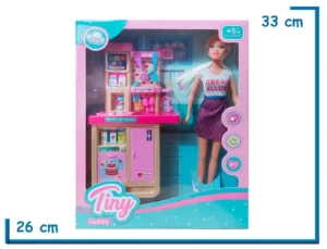 TINY FANTASY MU¥ECA VESTIDO DREAM ALLDAT CON COCINA