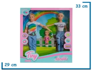 TINY FANTASY MUÑECA BLANCA CON FAMILIA