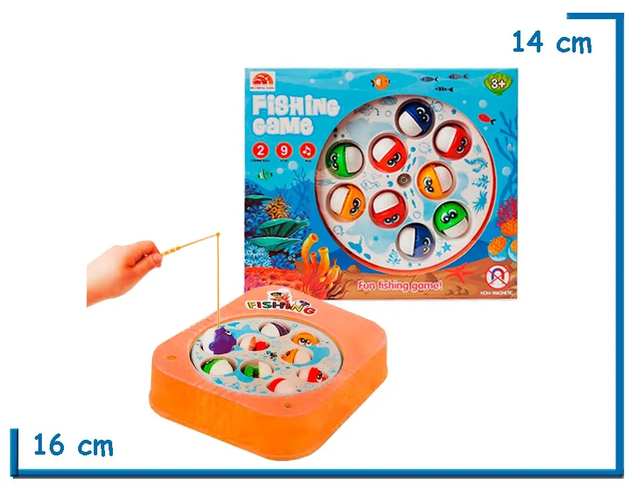 BO CHENG TOYS FISHING GAME NARANJA EN CAJA
