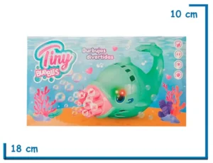 TINY BUBBLES BURBUJERO DELFIN CELESTE A PILA