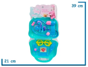 TINY DOCTORA VALIJA TURQUESA CON UNICORNIO EN BLISTER