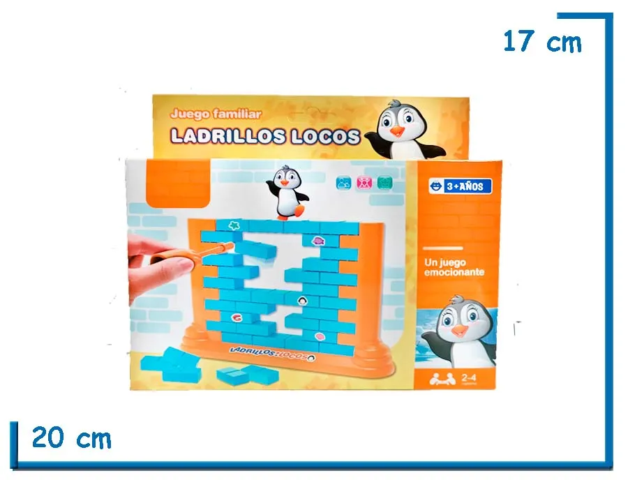 JUEGO FAMILIAR LADRILLOS LOCOS PINGÜINO