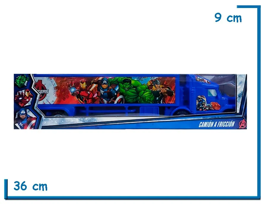 AVENGERS CAMION A FRICCION CHICO EN CAJA