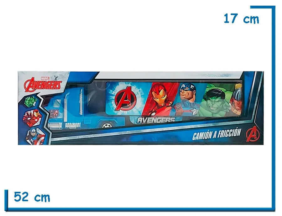 AVENGERS CAMION A FRICCION GRANDE EN CAJA