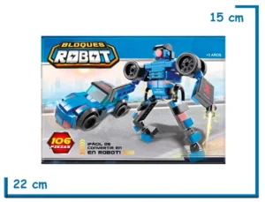 BLOQUES ROBOT TRANSFORMABLE 106 PZS