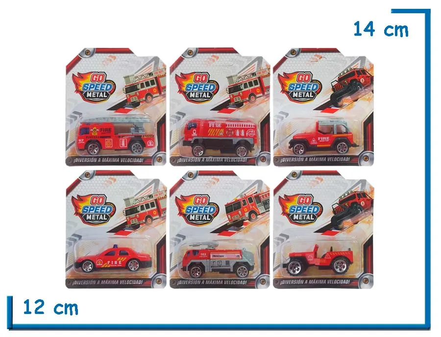 GO SPEED METAL VEHICULO DE BOMBERO SURTIDO 1.60 EN BLISTER