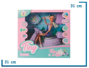 TINY FANTASY MUÑECA OVEROL JEAN CON MOTO