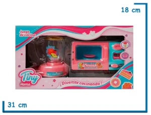 TINY HOME LICUADORA Y MICROONDAS JUEGO DE COCINA