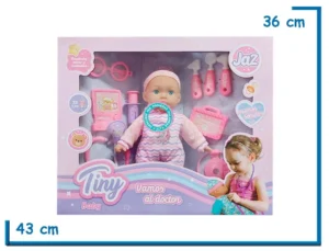 TINY BABY VAMOS AL DOCTOR ROPA ZIG-ZAG CON ACCESORIOS Y SONIDO