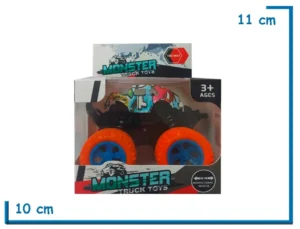 MONSTER TRUCK TOYS GOMAS NARANJAS VEHICULO OFF-ROAD EN CAJA