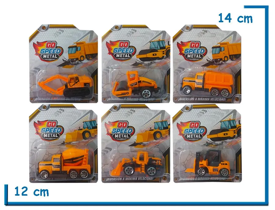 GO SPEED METAL VEHICULO CONSTRUCCION SURTIDO 1.60 EN BLISTER