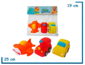 CHIFLES SET X3 VEHICULOS AIRE Y TIERRA EN BOLSA