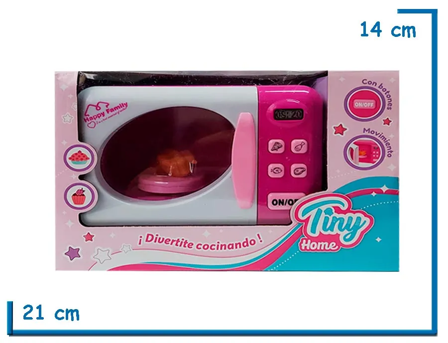 TINY HOME MICROONDAS CON LUZ EN CAJA