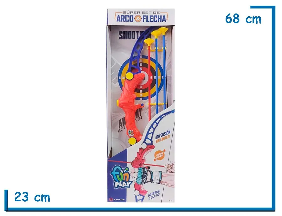 FUN PLAY SUPER SET DE ARCO Y FLECHA EN CAJA