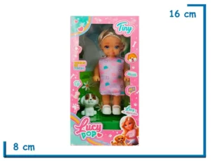 TINY LUCY POP MUÑECA VESTIDO CUPCAKES CON ACCESORIOS