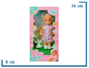 TINY LUCY POP MUÑECA VESTIDO DONAS CON ACCESORIOS