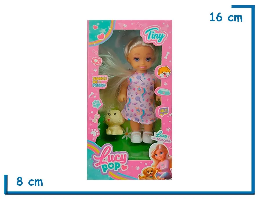 TINY LUCY POP MUÑECA VESTIDO UNICORNIO CON ACCESORIOS