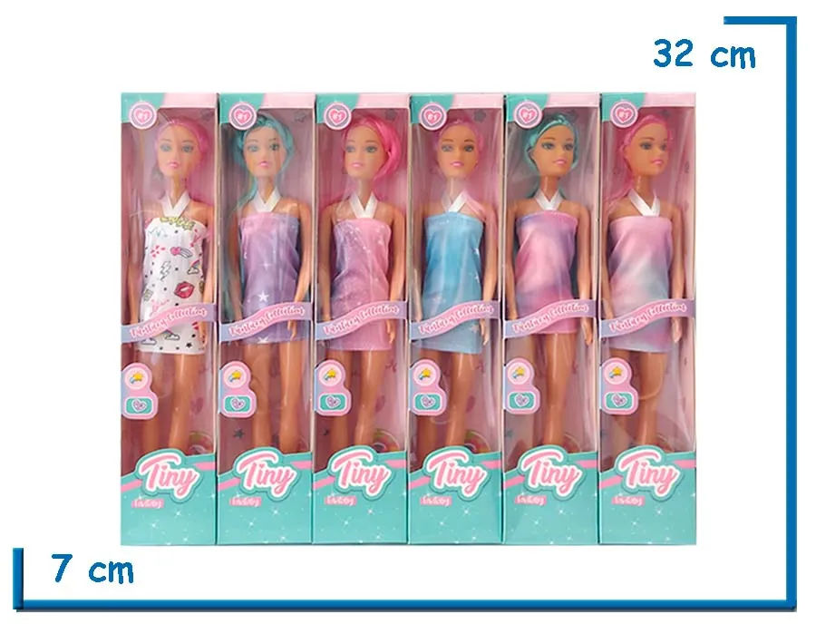 TINY FANTASY MU¥ECA CABELLO COLORIDO SURTIDA