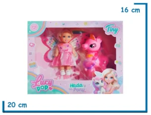TINY LUCY POP MU¥ECA HADA CON PONY ROSA
