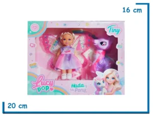 TINY LUCY POP MU¥ECA HADA CON PONY VIOLETA