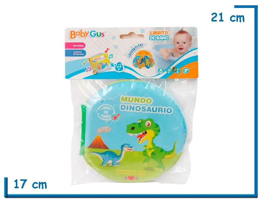 BABY GUS LIBRITO DE BAÑO MUNDO DINOSAURIO