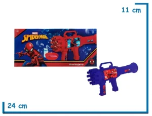 SPIDERMAN BURBUJERO MULTIPLE A PILA AZUL