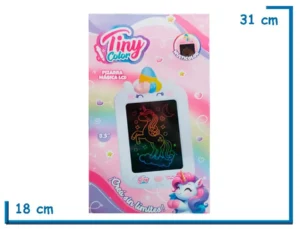 TINY COLOR PIZARRA MAGICA LCD UNICORNIO MULTICOLOR 8.5 PULGADAS