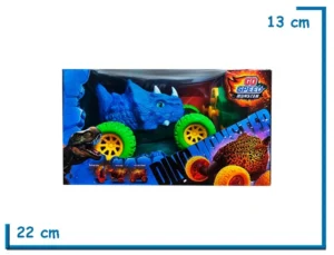 GO SPEED MONSTER DINO MONSTER AZUL CON LUCES RC