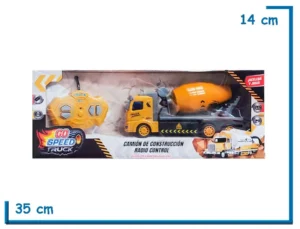 GO SPEED TRUCK CAMION DE CONSTRUCCION MEZCLADORA RC