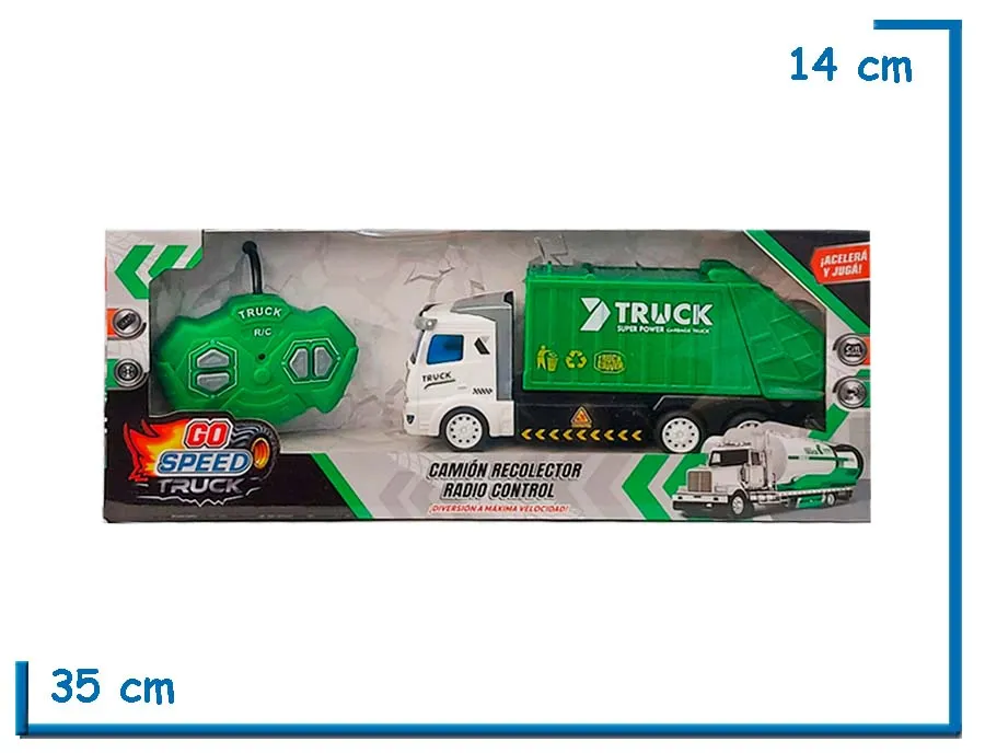 GO SPEED TRUCK CAMION RECOLECTOR RC