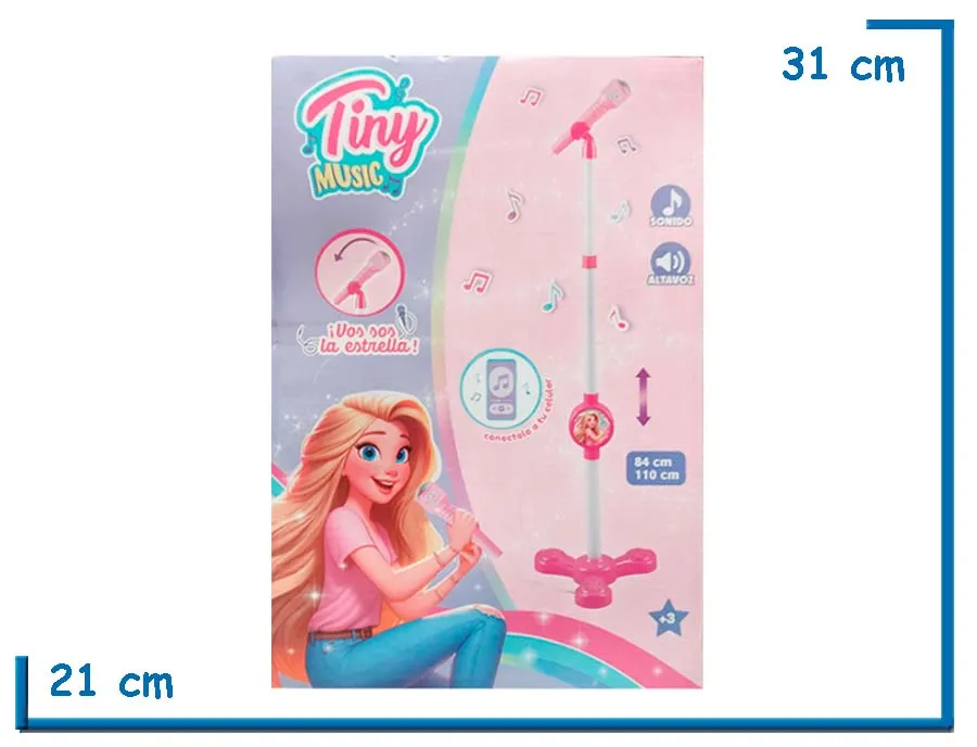 TINY MUSIC MICROFONO DE PIE CON CONEXION A CELULAR