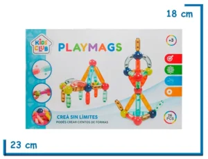 KIDS CLUB PLAYMAGS CONSTRUCCION MAGNETICA 26PZS