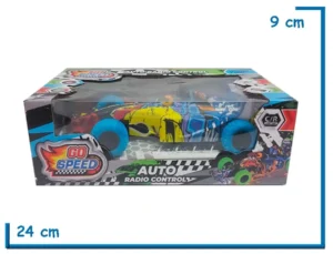 GO SPEED F1 PLOTEADO GOMAS CELESTE RADIO CONTROL CON LUCES