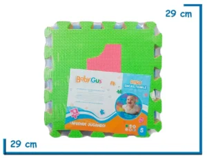 BABY GUS PISO DE GOMA EVA ENCASTRABLE NUMEROS 9PZS