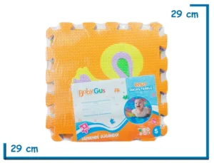 BABY GUS PISO DE GOMA EVA ENCASTRABLE ANIMALES 9PZS