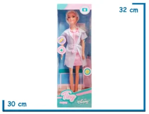 TINY FANTASY DOCTORA VESTIDO ROSA CON ACCESORIOS