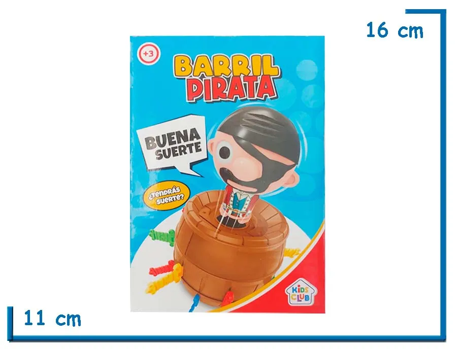 KIDS CLUB BARRIL PIRATA CHICO JUEGO DE MESA