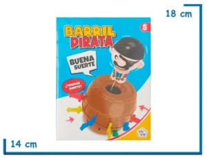 KIDS CLUB BARRIL PIRATA GRANDE JUEGO DE MESA