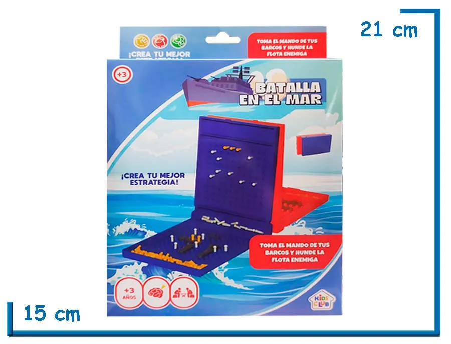 KIDS CLUB BATALLA EN EL MAR PORTATIL JUEGO DE MESA