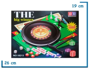 THE BIG WINNER 4 EN 1 RULETA AJEDREZ DAMAS CHINAS Y LUDO
