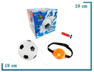 FUN PLAY FUTBOL TRAINING PELOTA CON CUERDA E INFLADOR