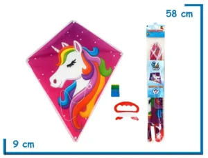 FUN PLAY BARRILETE UNICORNIO 40X50 EN BOLSA