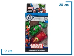 MARVEL AUTOS METALICOS HULK & IRON MAN PACK X2