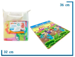 BABY GUS ALFOMBRA PLEGABLE PARA BEBES DINOSAURIOS EN BOLSO