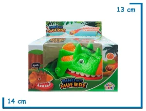 DINO QUE MUERDE TRICERATOPS VERDE