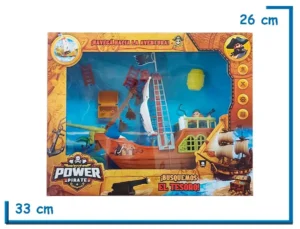 POWER PIRATE PLAYSET BARCO PIRATA CON ACCESORIOS