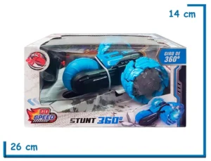 GO SPEED VEHICULO STUNT 360 CELESTE A RADIO CONTROL