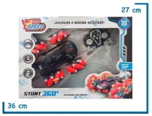 GO SPEED AUTO STUNT 360 ROJO A RADIO CONTROL